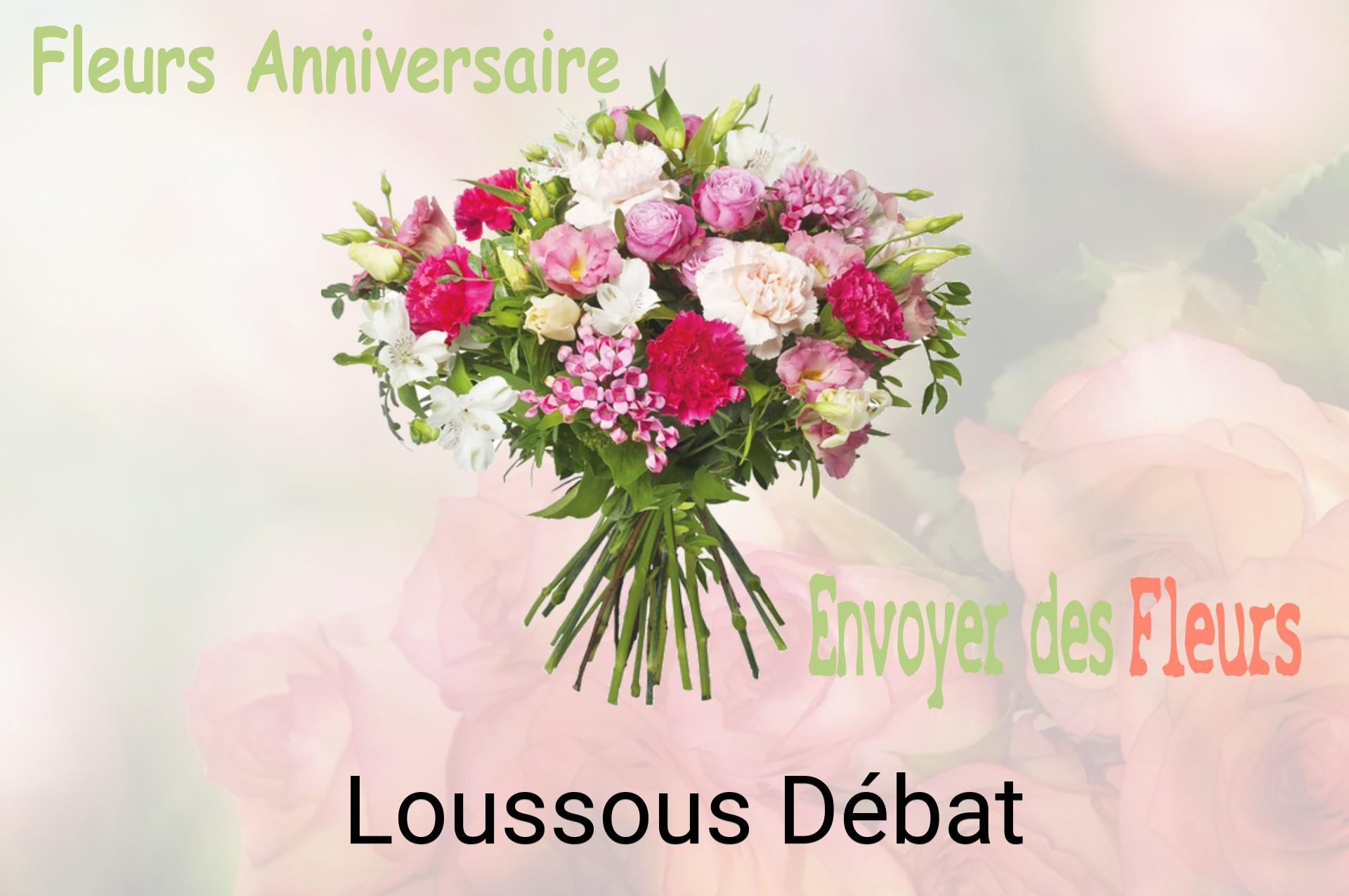 Bouquet de fleurs d’anniversaire livré à Loussous-Débat