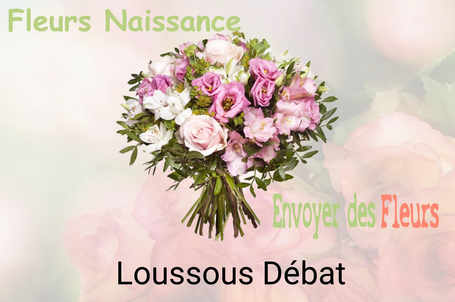 Bouquet de fleurs de naissance livré à Loussous-Débat